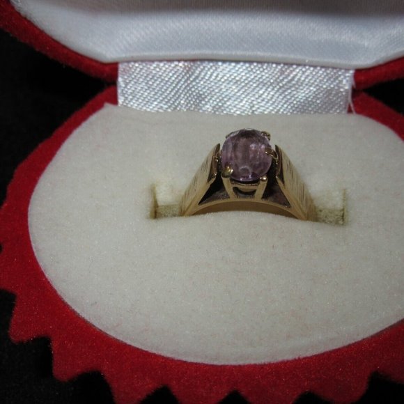 Vintage Amethyst Ring 10K AS IS - Picture 3 of 12
